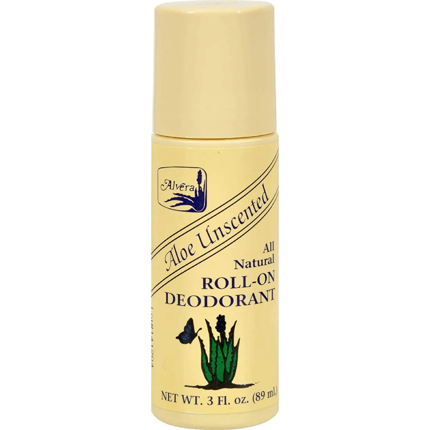 Alvera Aloe Unscented Roll-On Deodorant